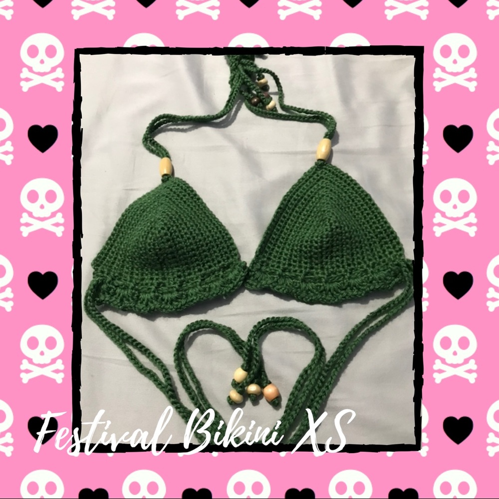 👙HANDMADE Crocheted Boho Festival Bikini Top 👙